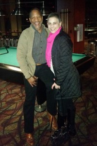 Date night playing pool on October 31, 2015